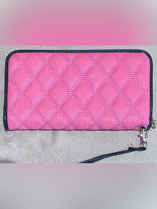 Cherie Bliss Handbags - Orange Quilted Wristlet Clutch